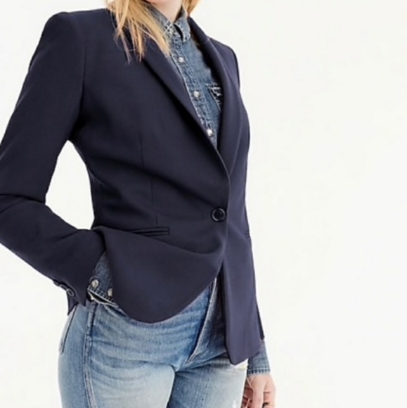 J. Crew Jackets & Blazers - NWT J.CREW Navy Wool Blend Parke Blazer
